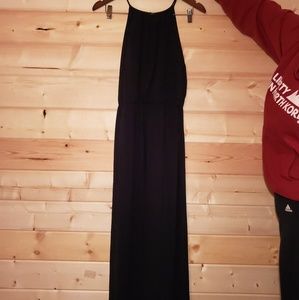 Black Chiffon Maxi Dress